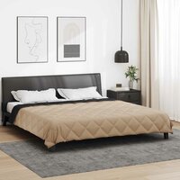 Zomer Dekbed Zwart en Taupe 200 x 200 cm Microfiber 4