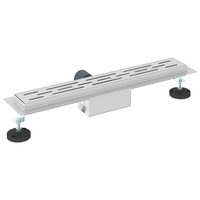 Doucheafvoer met Lijndesign Zilver 60 cm Roestvrij staal 304 6