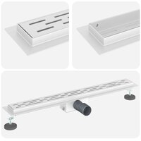 Doucheafvoer met Lijndesign Zilver 70 cm Roestvrij staal 304 2