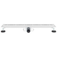 Doucheafvoer met Lijndesign Zilver 80 cm Roestvrij staal 304 4