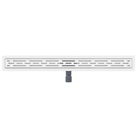 Doucheafvoer met Lijndesign Zilver 100 cm Roestvrij staal 304 7