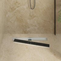 Doucheafvoer Glasdeksel met 360&deg; Sifon Zwart 70 cm 3
