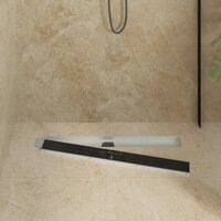 Doucheafvoer Glasdeksel met 360&deg; Sifon Zwart 80 cm 3