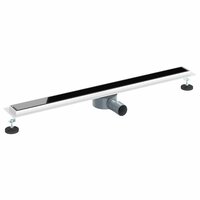 Doucheafvoer Glasdeksel met 360&deg; Sifon Zwart 90 cm 2