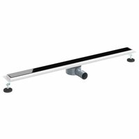 Doucheafvoer Glasdeksel met 360&deg; Sifon Zwart 100 cm 2