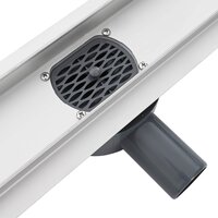 Doucheafvoer Glasdeksel met 360&deg; Sifon Zilver 70 cm 9