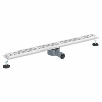 Doucheafvoer Glasdeksel met 360&deg; Sifon Zilver 90 cm 2