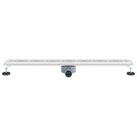 Doucheafvoer Glasdeksel met 360&deg; Sifon Zilver 90 cm 4