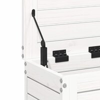 Tuinvoetenbank 62x31,5x52 cm massief grenenhout wit 8