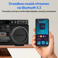 Radio met cassettespeler Medion Vintage 8