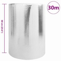 Radiatorfolie Zilver 30 x 0.6 m Polyetheen 7