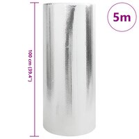 Radiatorfolie Zilver 5 x 1 m Polyetheen 3