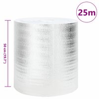 Radiatorfolie 2 pcs Zilver 25 x 0,5 m Polyetheen 4