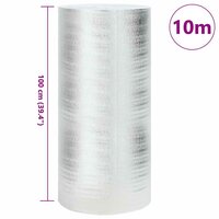 Radiatorfolie Zilver 10 x 1 m Polyetheen 5