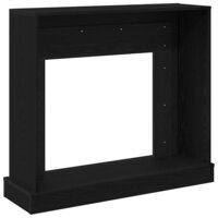 Haardombouw 100x30x87,5 cm spaanplaat zwart eikenkleurig 7