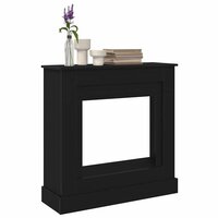 Haardombouw 90x30x90 cm spaanplaat zwart eikenkleurig 4