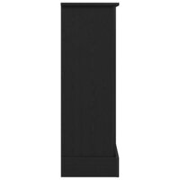 Haardombouw 90x30x90 cm spaanplaat zwart eikenkleurig 6