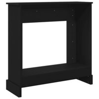 Haardombouw 90x30x90 cm spaanplaat zwart eikenkleurig 7