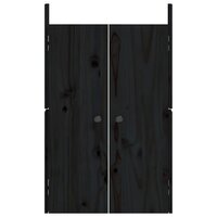 Kastdeurtjes voor buitenkeuken MEPPEL  2 st 50x9x82 cm grenenhout zwart 5