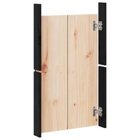 Kastdeurtjes voor buitenkeuken MEPPEL  2 st 50x9x82 cm grenenhout zwart 7
