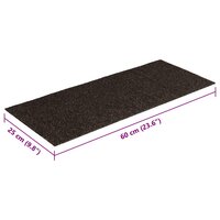 Trapmatten Zelfklevend 15 stuks 60x25 cm Donkerbruin Rechthoekig 8