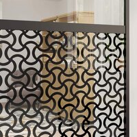 Glazen deur Fretwerk Zwart 90 x 2 x 205 cm Aluminium 4
