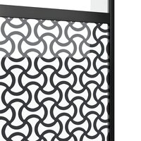 Glazen deur Fretwerk Zwart 90 x 2 x 205 cm Aluminium 5