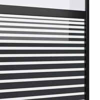 Glazen deur Gestreept Zwart 90 x 2 x 205 cm Aluminium 5
