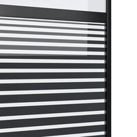 Glazen deur Gestreept Zwart 90 x 2 x 205 cm Aluminium 5