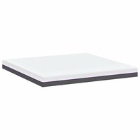 Matras Wit en Grijs 200 x 200 cm Jacquard stof 6