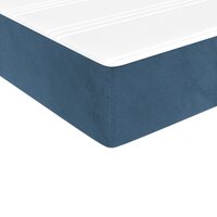 Pocketveringmatras medium 90x200x20 cm fluweel donkerblauw 5