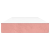 Pocketveringmatras medium 90x200x20 cm fluweel roze 3