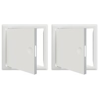 Toegangs paneel 2 pcs Wit 63 x 33 x 3 cm Staal 2