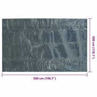 Zwembadfolie solar drijvend 500x300 cm PE zwart en blauw 6