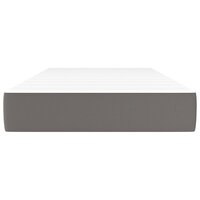 Pocketveringmatras medium 80x200x20 cm kunstleer grijs 3