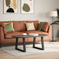 Salontafelpoten 2 st V-vormig 70x(42-43,3) cm staal zwart 2