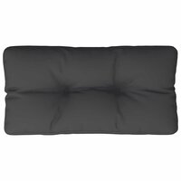 Palletkussen 80x40x12 cm stof zwart 2