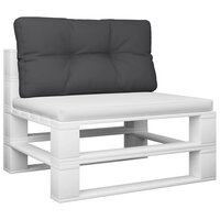 Palletkussen 80x40x12 cm stof zwart 3