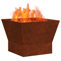 Vuurkorf Bruin 40 x 40 x 35 cm Cortenstaal 3
