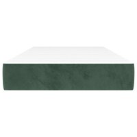 Pocketveringmatras medium 100x200x20 cm fluweel donkergroen 3
