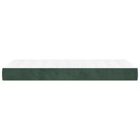 Pocketveringmatras medium 100x200x20 cm fluweel donkergroen 4