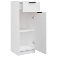 Badkamerkast 32x33,5x90 cm bewerkt hout wit 7