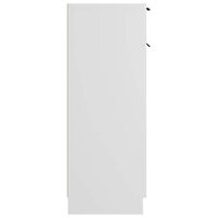 Badkamerkast 32x33,5x90 cm bewerkt hout wit 8