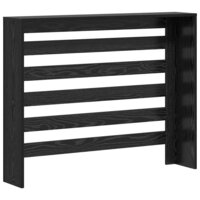 Radiatorafdekking Zwart Eiken 104 x 20 x 82 cm Bewerkt hout 6