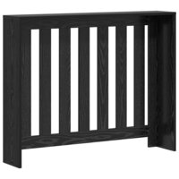 Radiatorafdekking Zwart Eiken 104 x 20 x 82 cm Bewerkt hout 6