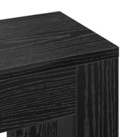 Radiatorafdekking Zwart Eiken 104 x 20 x 82 cm Bewerkt hout 7
