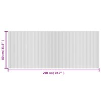 Vloerkleed rechthoekig 80x200 cm bamboe bruin 8