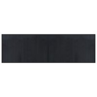 Vloerkleed rechthoekig 60x200 cm bamboe zwart 2