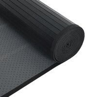 Vloerkleed rechthoekig 60x200 cm bamboe zwart 5