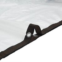 Doorzichtig zeildoek met zeilringen 2x8 m polyethyleen 7